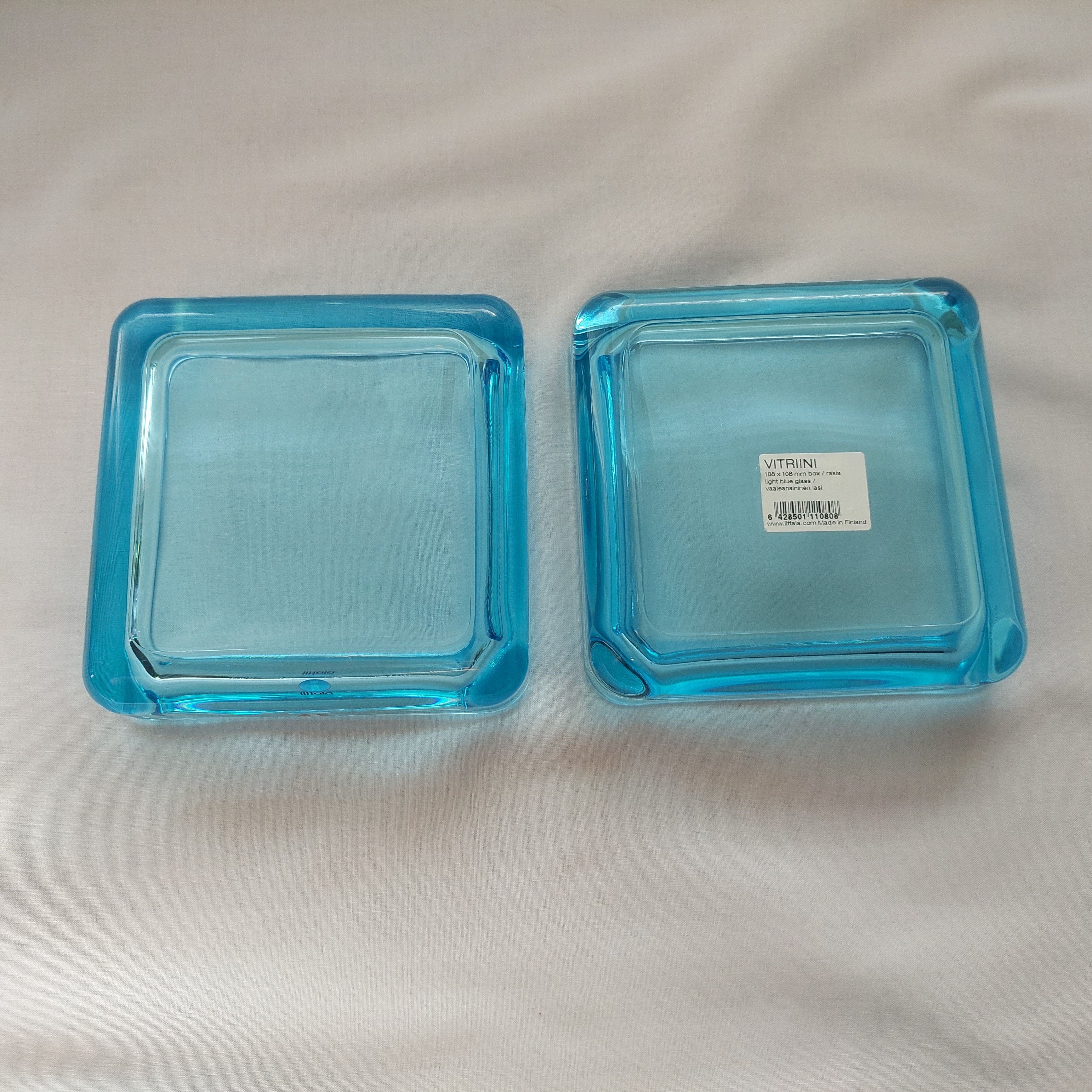 Light blue Iittala Vitriini -box 108x108mm – UMA Studio